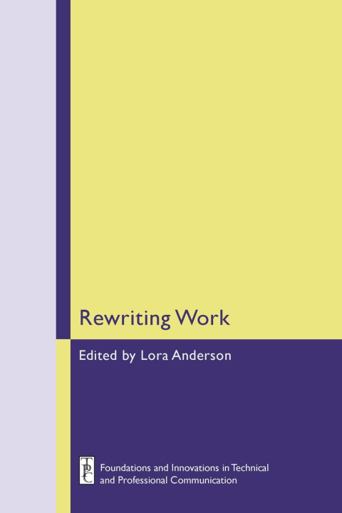 Kniha Rewriting Work Lora Anderson