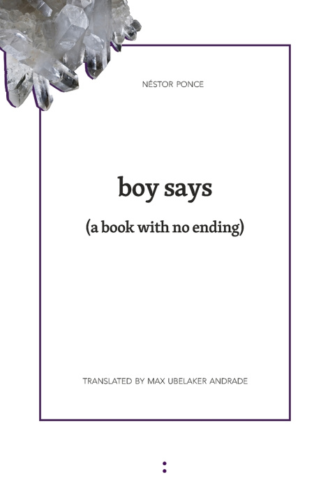 Boek boy says Néstor Ponce