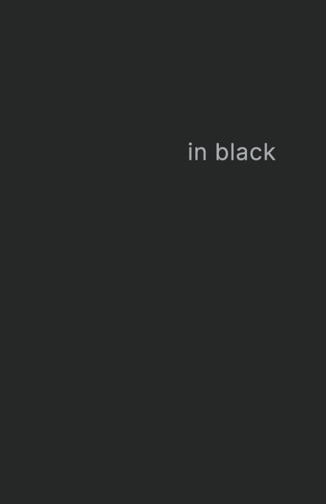 Kniha in black Simon Darling