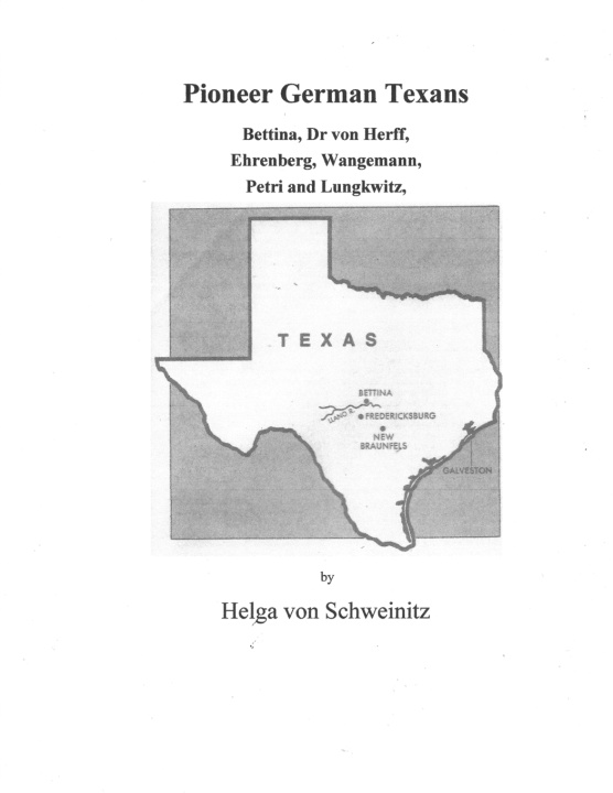 Knjiga Pioneer German Texans Helga von Schweinitz