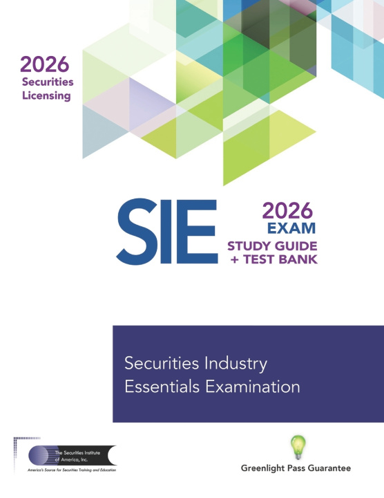 Kniha SIE Study Guide and Test Bank The Securities Institute of America