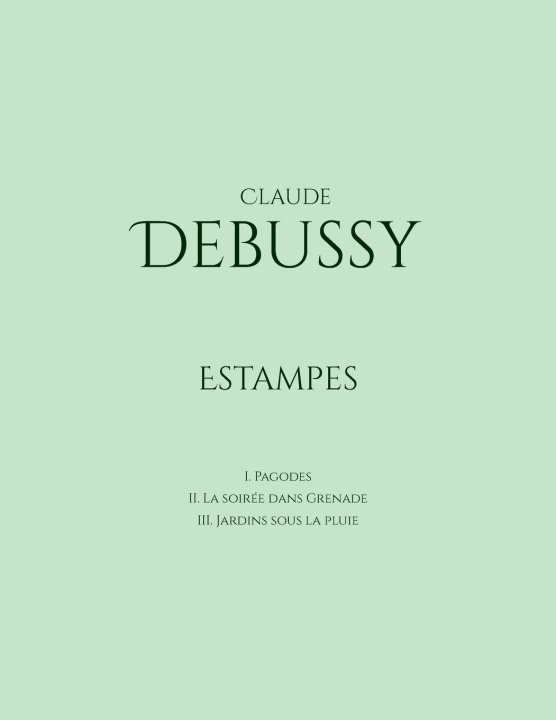 Книга Estampes Claude Debussy