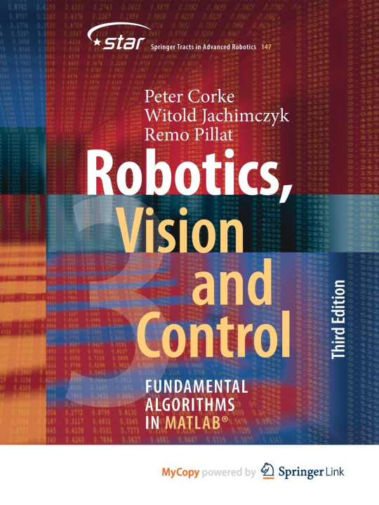 Book Robotics, Vision and Control Peter Corke