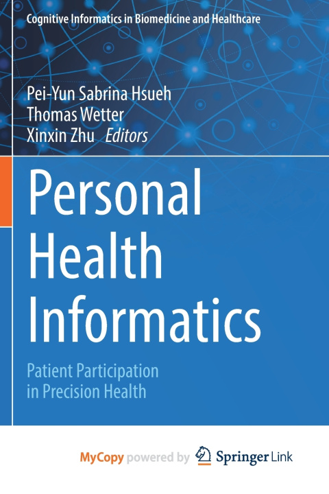 Book Personal Health Informatics Pei-Yun Sabrina Hsueh