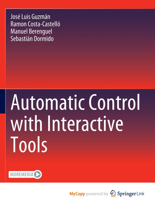 Kniha Automatic Control with Interactive Tools José Luis Guzmán