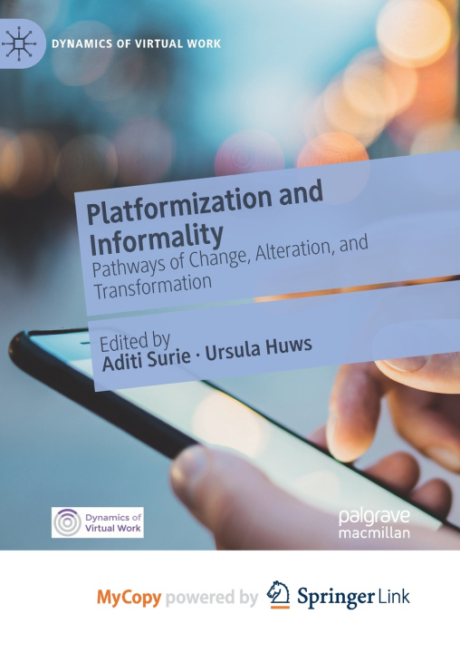 Книга Platformization and Informality Aditi Surie