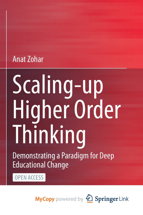 Книга Scaling-up Higher Order Thinking Anat Zohar