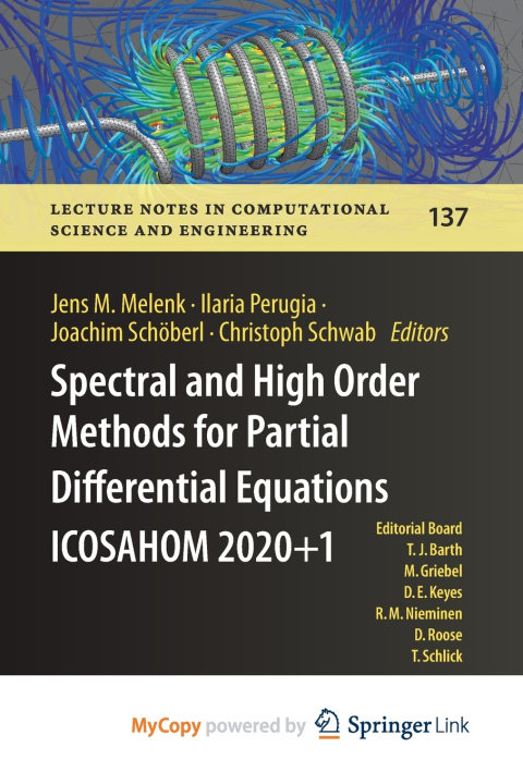 Kniha Spectral and High Order Methods for Partial Differential Equations ICOSAHOM 2020+1 Jens M. Melenk