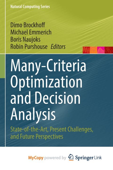 Kniha Many-Criteria Optimization and Decision Analysis Dimo Brockhoff