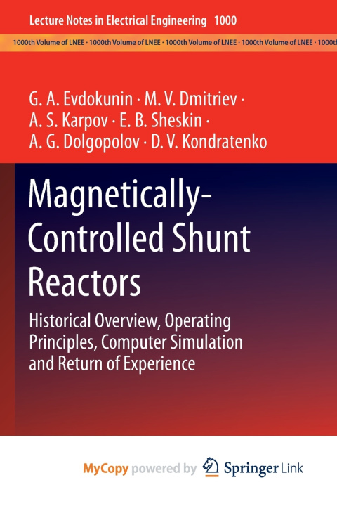Книга Magnetically-Controlled Shunt Reactors G.A. Evdokunin
