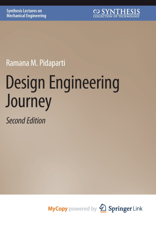 Kniha Design Engineering Journey Ramana M. Pidaparti
