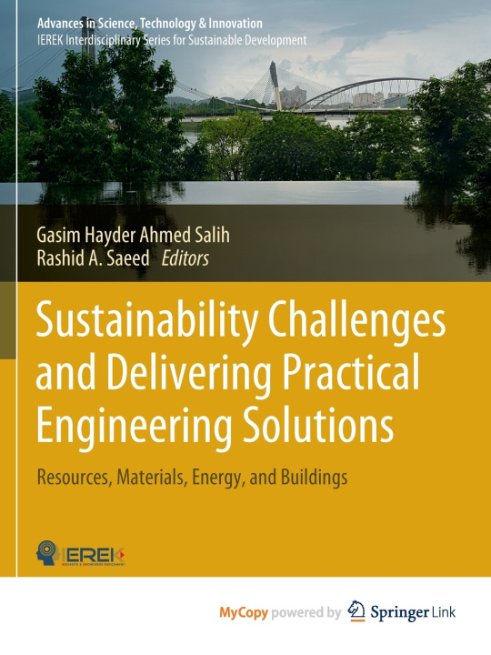 Kniha Sustainability Challenges and Delivering Practical Engineering Solutions Gasim Hayder Ahmed Salih