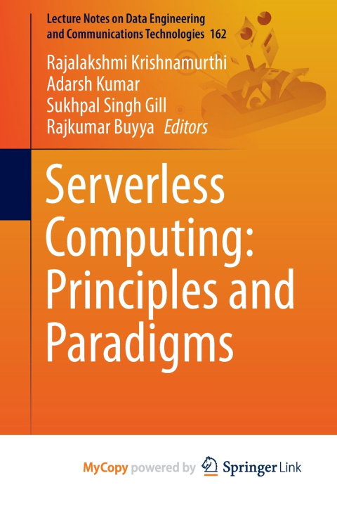 Kniha Serverless Computing Rajalakshmi Krishnamurthi