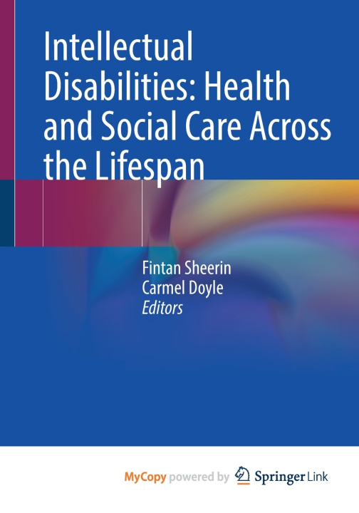 Buch Intellectual Disabilities Fintan Sheerin