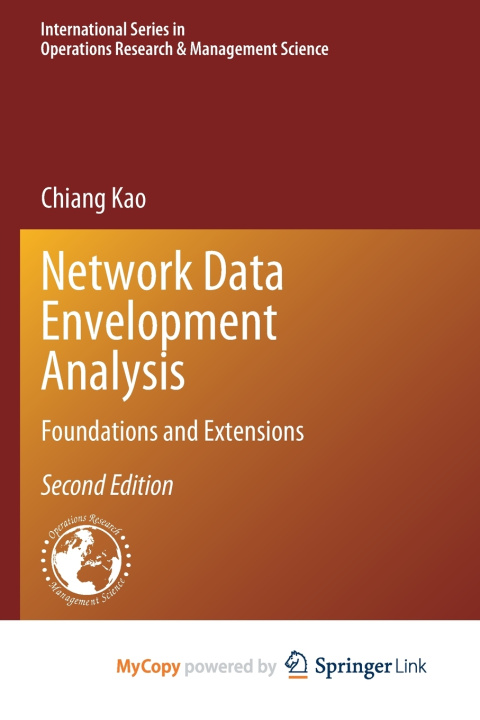 Knjiga Network Data Envelopment Analysis Chiang Kao