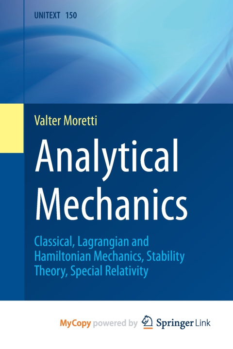 Buch Analytical Mechanics Valter Moretti