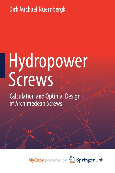 Kniha Hydropower Screws Dirk Michael Nuernbergk