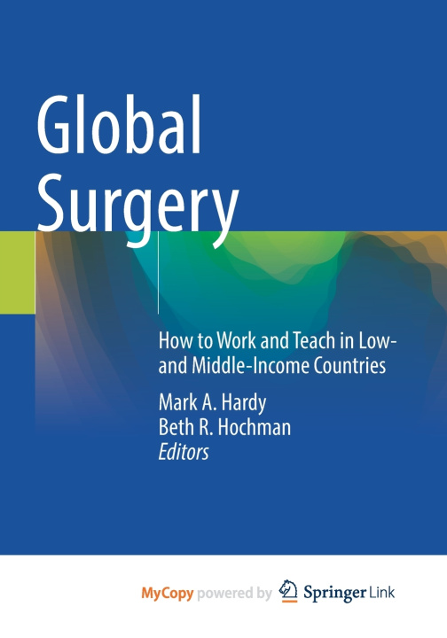 Kniha Global Surgery Mark A. Hardy