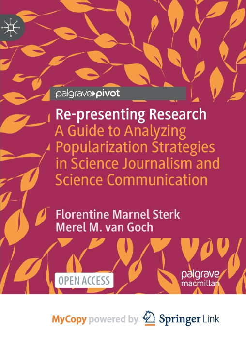 Kniha Re-presenting Research Florentine Marnel Sterk