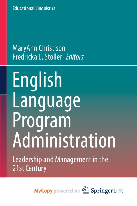 Книга English Language Program Administration MaryAnn Christison