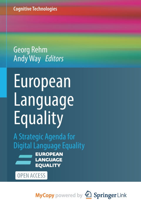 Книга European Language Equality Georg Rehm