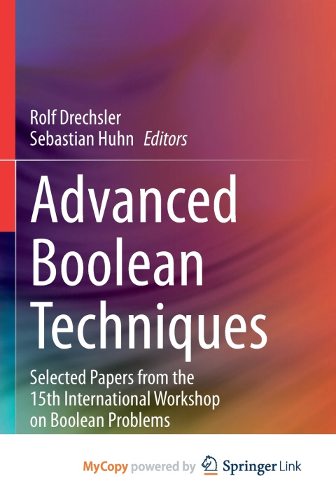 Knjiga Advanced Boolean Techniques Rolf Drechsler