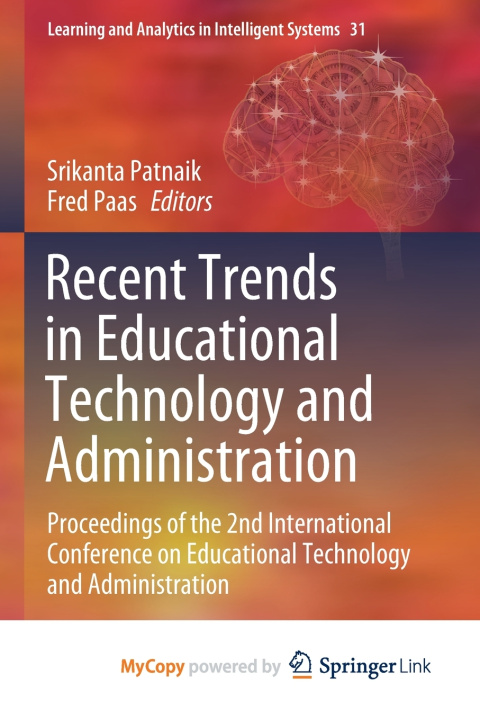 Knjiga Recent Trends in Educational Technology and Administration Srikanta Patnaik