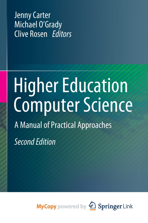 Book Higher Education Computer Science Jenny Carter