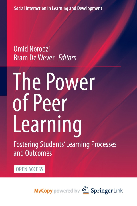 Книга The Power of Peer Learning Omid Noroozi