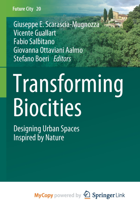 Buch Transforming Biocities Giuseppe E. Scarascia-Mugnozza