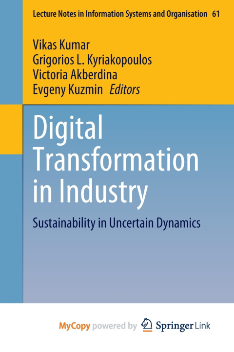 Knjiga Digital Transformation in Industry Vikas Kumar
