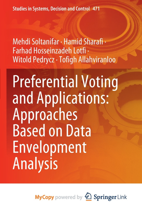 Kniha Preferential Voting and Applications Mehdi Soltanifar
