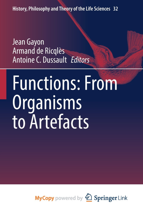 Knjiga Functions Jean Gayon