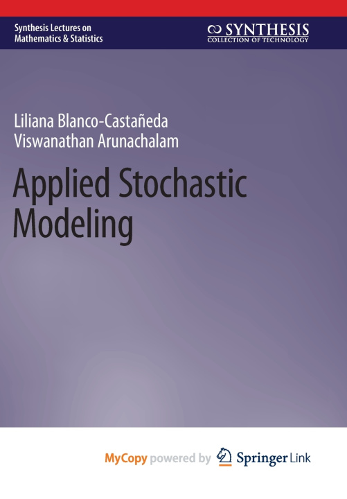 Kniha Applied Stochastic Modeling Liliana Blanco-Castañeda