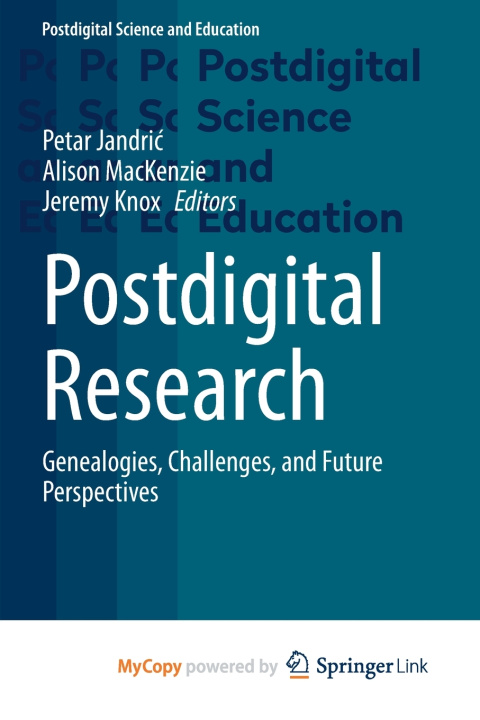 Book Postdigital Research Petar Jandrić
