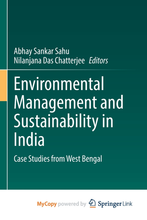 Kniha Environmental Management and Sustainability in India Abhay Sankar Sahu