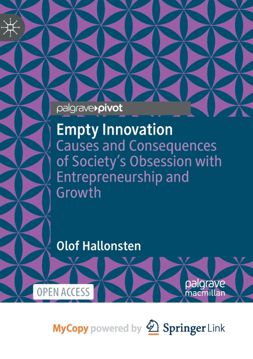 Kniha Empty Innovation Olof Hallonsten