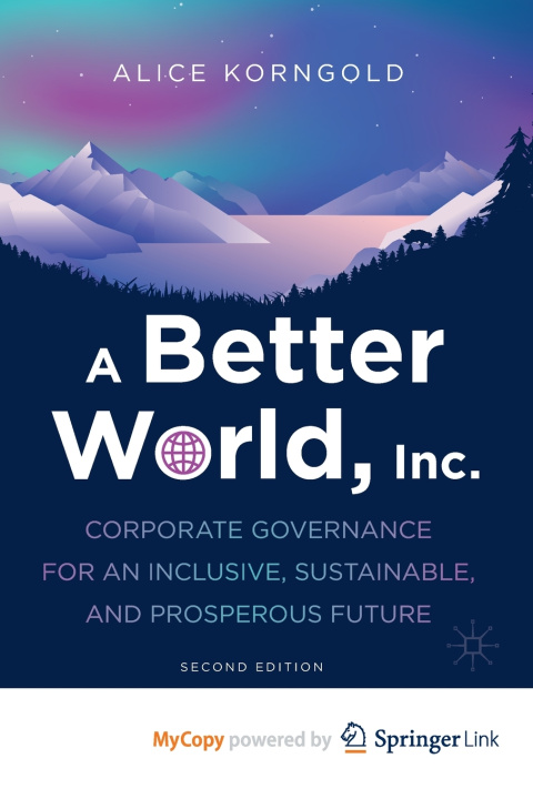 Knjiga A Better World, Inc. Alice Korngold