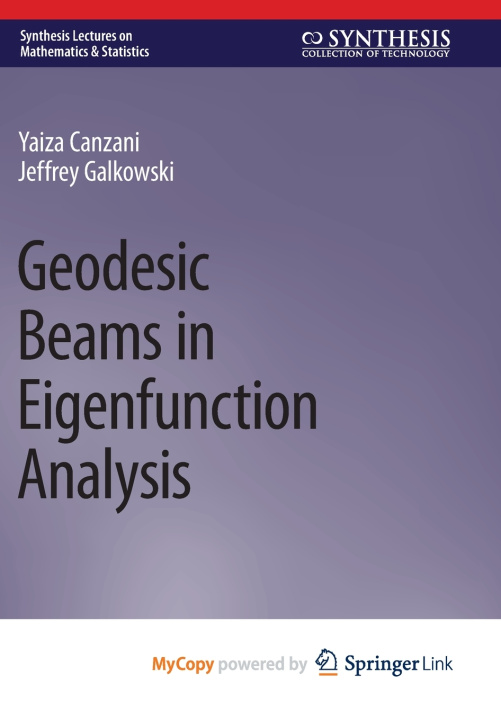 Knjiga Geodesic Beams in Eigenfunction Analysis Yaiza Canzani