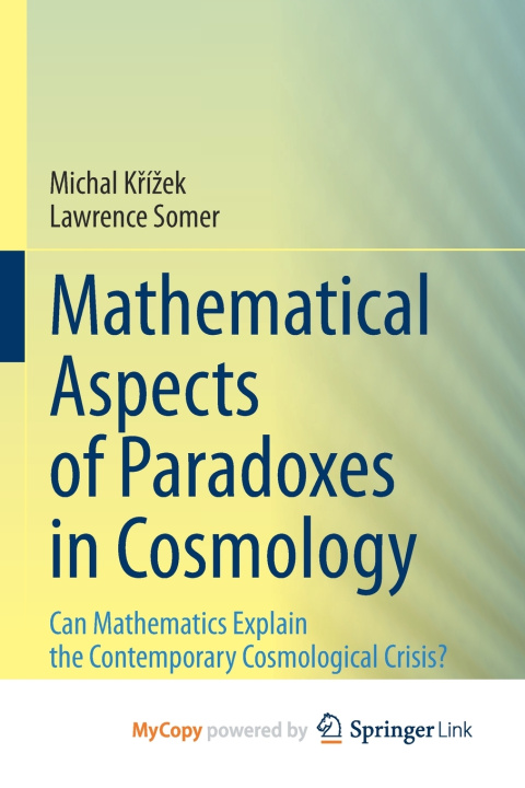 Livro Mathematical Aspects of Paradoxes in Cosmology Michal Křížek
