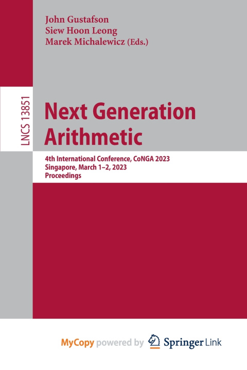 Kniha Next Generation Arithmetic John Gustafson