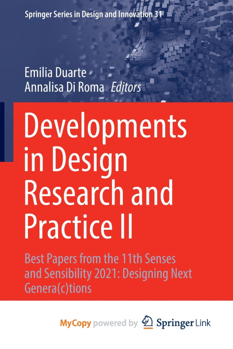 Kniha Developments in Design Research and Practice II Emilia Duarte