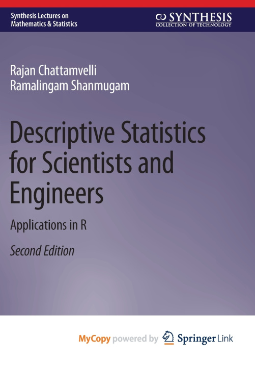 Buch Descriptive Statistics for Scientists and Engineers Rajan Chattamvelli