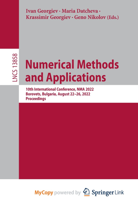 Knjiga Numerical Methods and Applications Ivan Georgiev