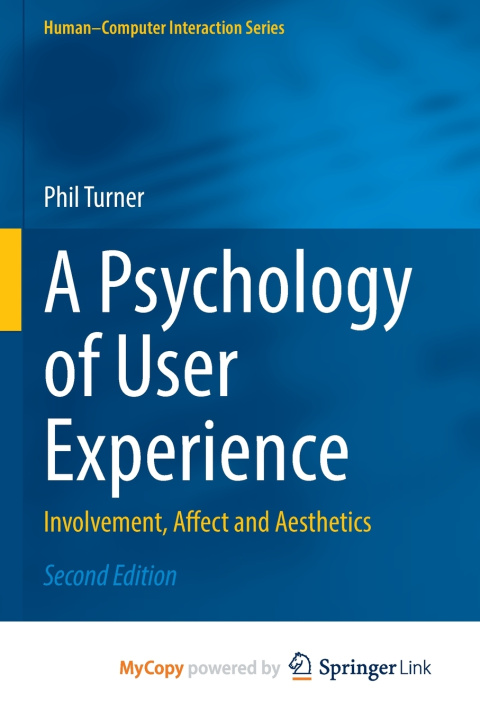 Kniha A Psychology of User Experience Phil Turner