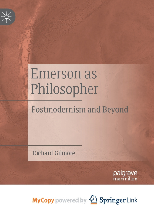 Книга Emerson as Philosopher Richard Gilmore