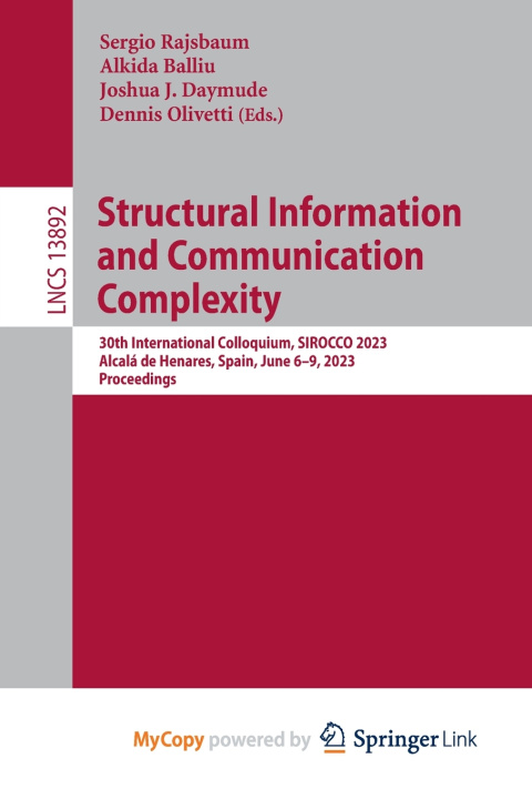 Kniha Structural Information and Communication Complexity Sergio Rajsbaum