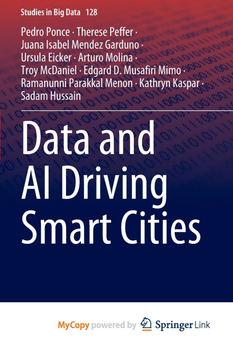 Kniha Data and AI Driving Smart Cities Pedro Ponce