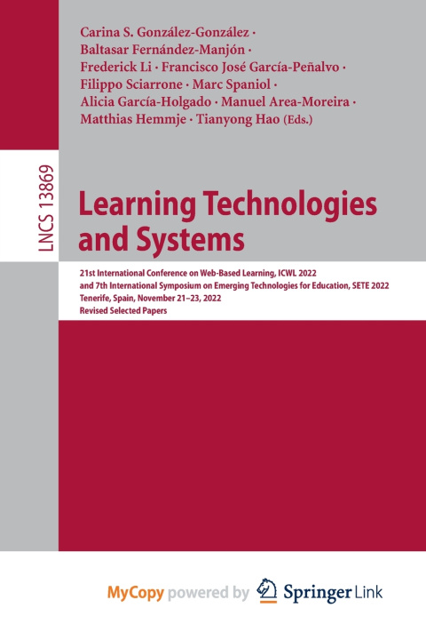 Knjiga Learning Technologies and Systems Carina S. González-González