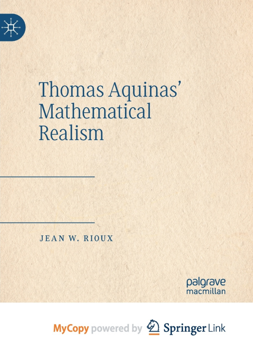 Knjiga Thomas Aquinas' Mathematical Realism Jean W. Rioux